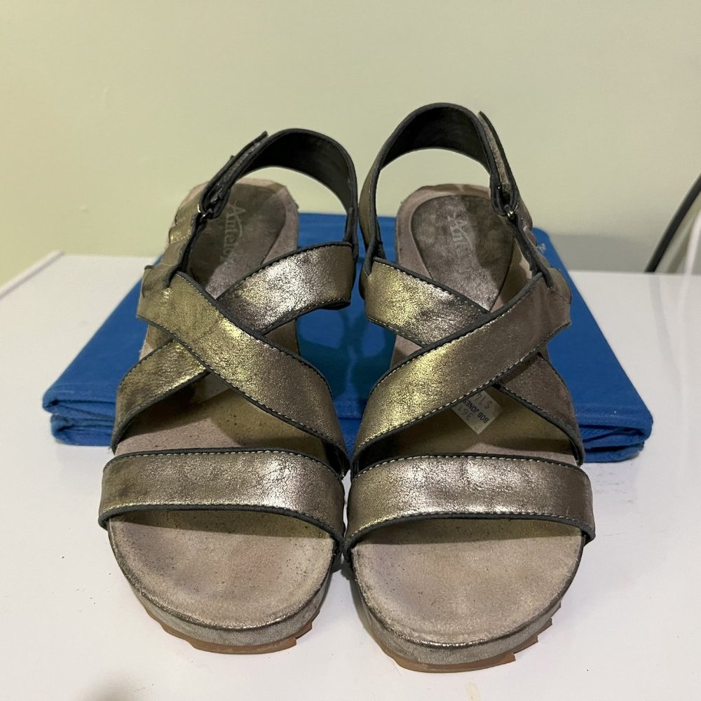 Antelope Collection Leather Platform Wedge Sandals 37 EU 6.5 US